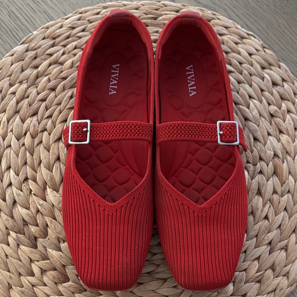 Women's VIVALA Red Mary Jane Shoes